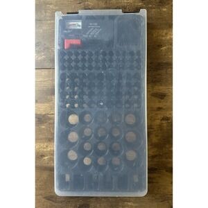 Black Battery Organizer Case With Tester Fast Shipping Hard Plastic Clear Top